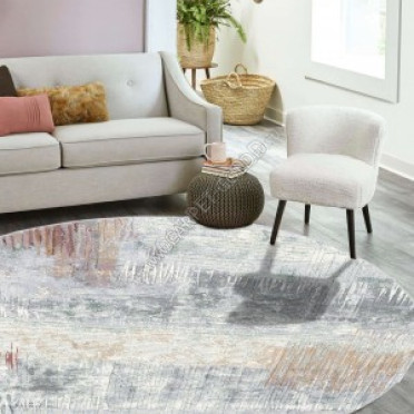 Ковер бельгийский Argentum 63393 6656 круглый