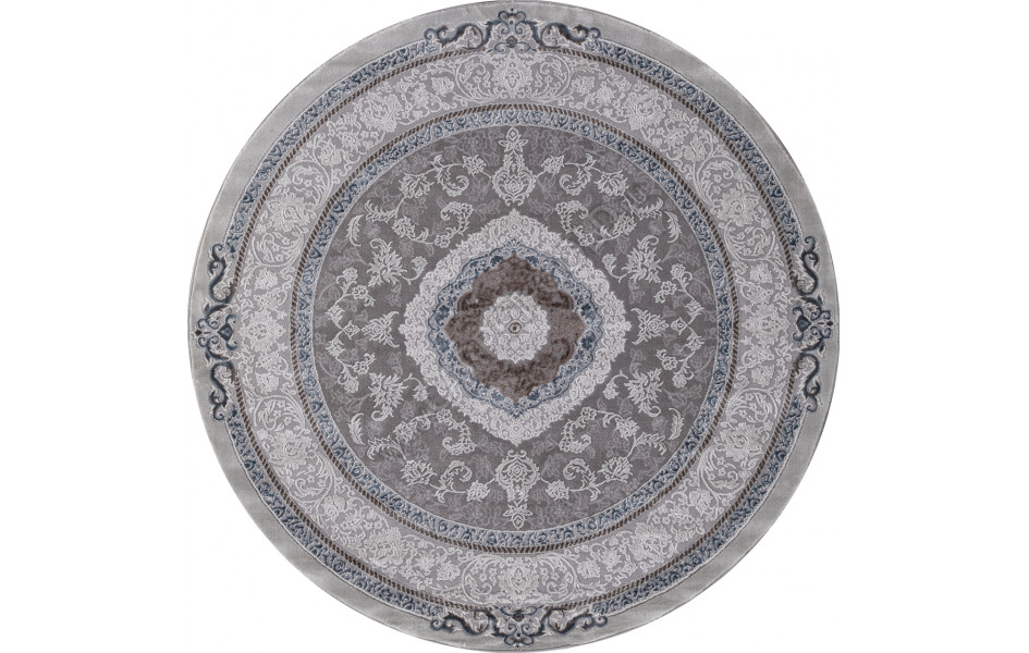 Ковер 03874A - BLUE / BLUE - Круг