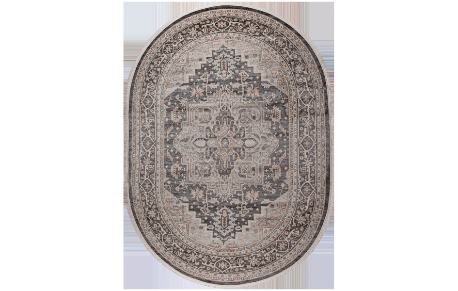 Ковер Avon 36862A OVAL GREY / BLUE