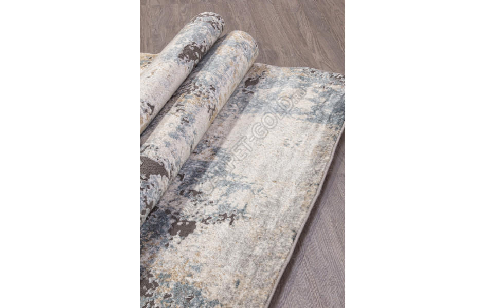 Ковер D742 - BEIGE-BLUE - Прямоугольник - коллекция SERENITY