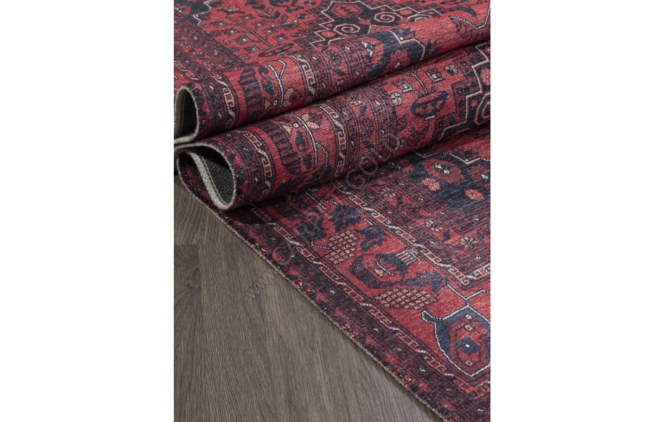 Ковер AB031A - RED / BLUE - Прямоугольник - коллекция LOTUS