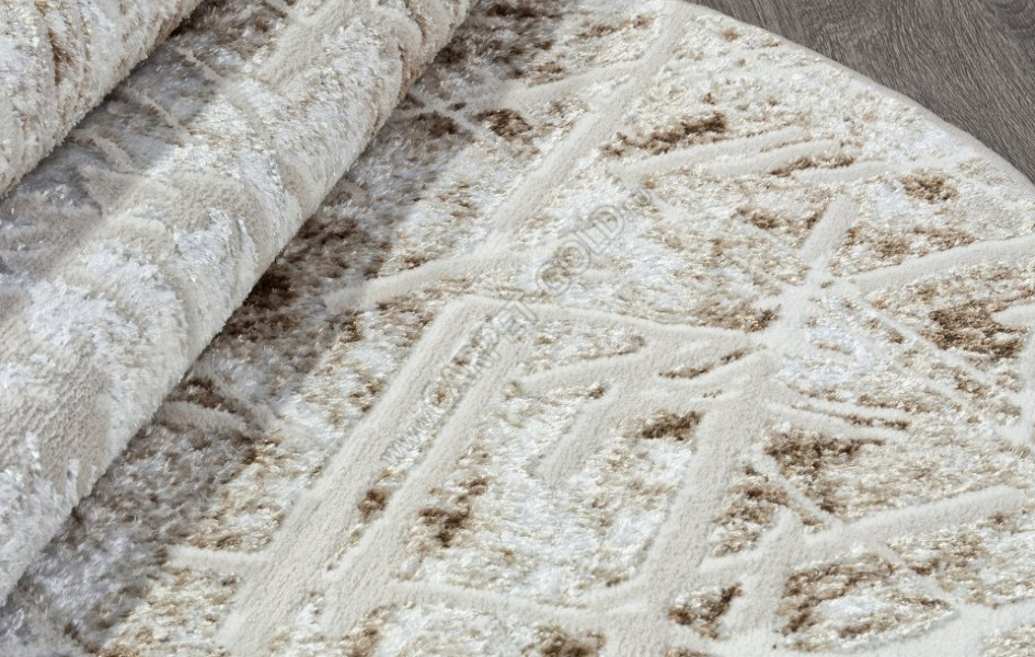 Ковер O1704 - 665 CREAM / VIZON - Овал - коллекция ANTEP