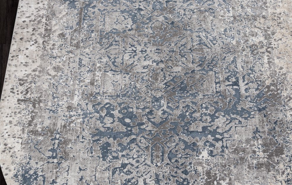 Ковер 02946B - BLUE / BEIGE - Овал - коллекция KIRKE