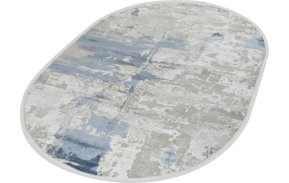 51272B OVAL BLUE / CREAM Nadejda