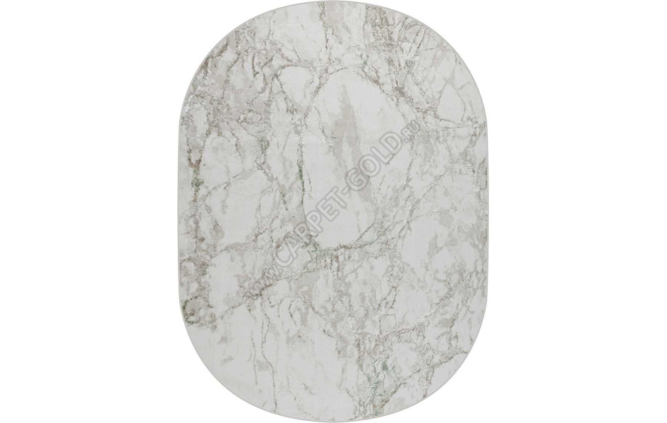 38896A OVAL GREEN FLS / BEIGE CK Olimpos